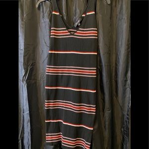 Stripe V-neck dress